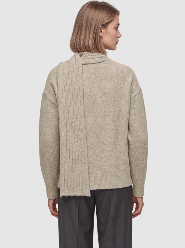 Camisola Vero Moda Mulher Vmgianna Ls Scarf Pullover