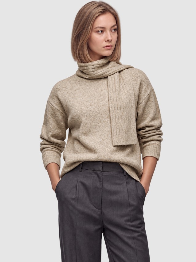 Camisola Vero Moda Mulher Vmgianna Ls Scarf Pullover