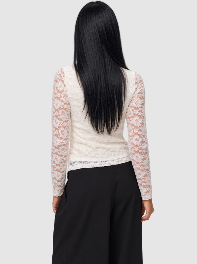 Camisola Vero Moda Mulher Vmdea Ls Asymetric Boatneck Top Jrs Exc
